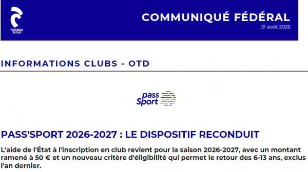 Campagne Pass Sport